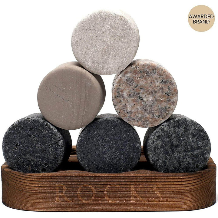 S0671504663 - R.O.C.K.S Whiskey Stones The Connoisseur's Set - Twist Glass Edition - Coa Living