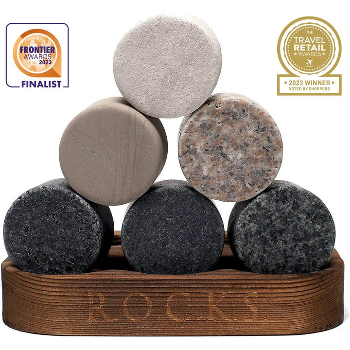 S0671504664 - R.O.C.K.S Whiskey Stones The Connoisseur's Set - Reserve Glass Edition - Coa Living