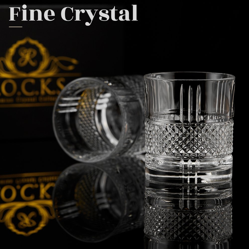 S0671504666 - R.O.C.K.S Whiskey Stones The Privilege Collection - Reserve Glass Edition - Coa Living