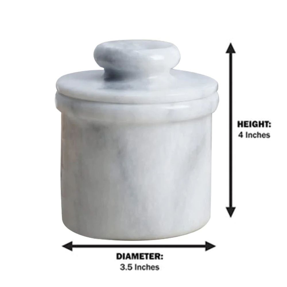 S0671529641 - Natural Marble Butter Keeper - White - Coa Living