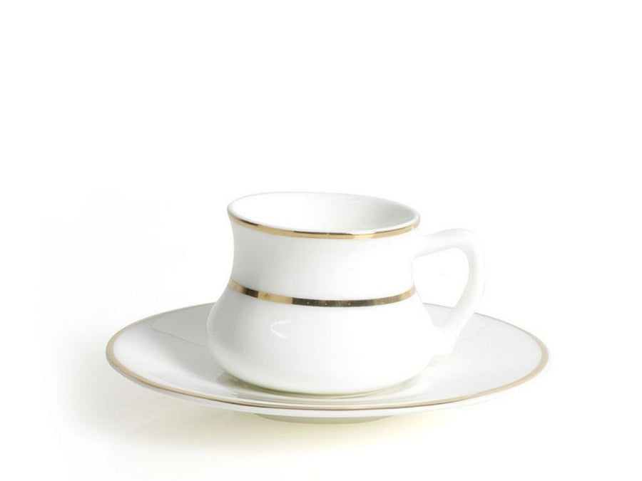 S0671531840 - Alala Coffee Cup and Saucer - Gold - 90 cc - Coa Living