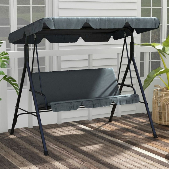 S0671537199 - 3 - Seat Outdoor Patio Swing Chair - Coa Living