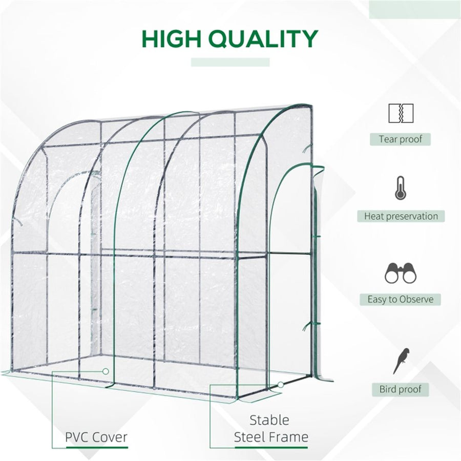 S0671537274 - Walk - In Lean to Wall Tunnel Greenhouse - Coa Living