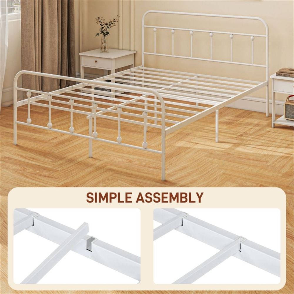 S0671537583 - king size Metal Bed Frame - Coa Living