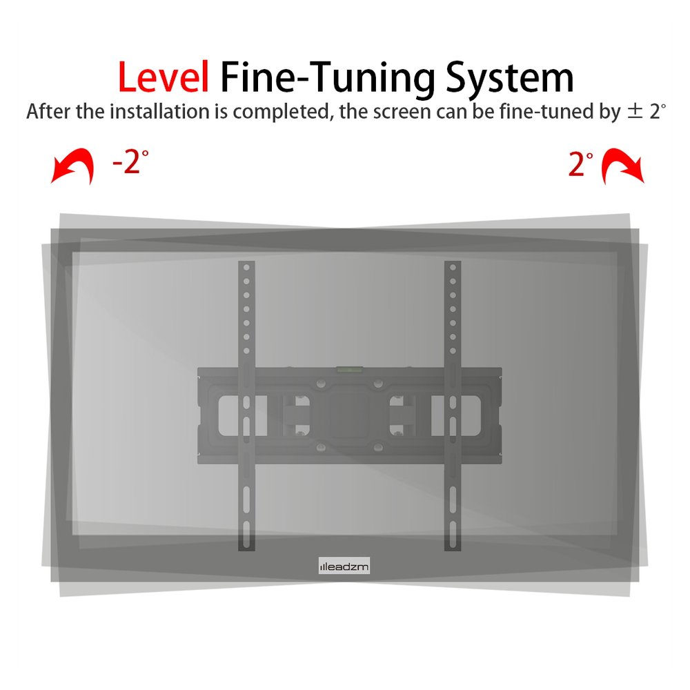 S0671537909 - 26 - 55 Inch Double Pendulum Large Base TV Stand TMDS - 105 Bearing 40Kg/Vese400*400/Upper And Lower - 10~ 10° - Coa Living