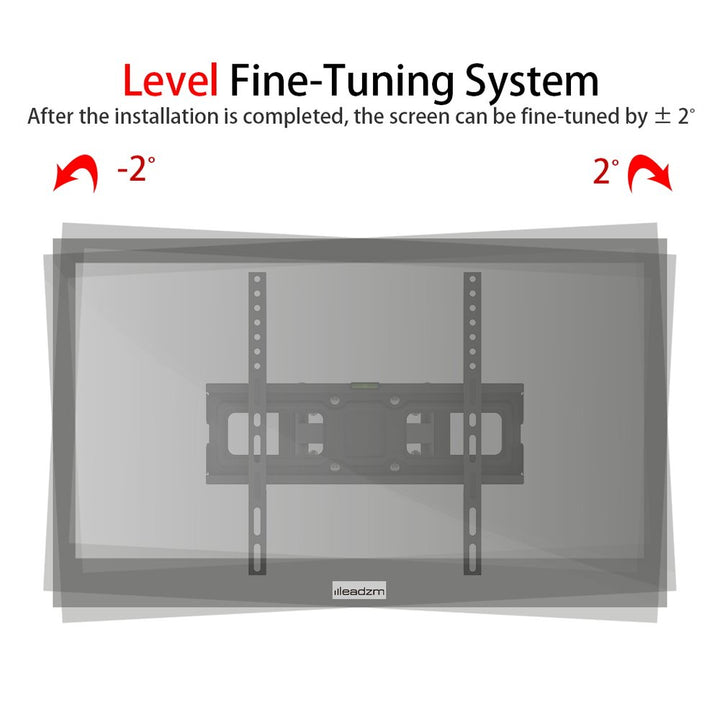 S0671537909 - 26 - 55 Inch Double Pendulum Large Base TV Stand TMDS - 105 Bearing 40Kg/Vese400*400/Upper And Lower - 10~ 10° - Coa Living