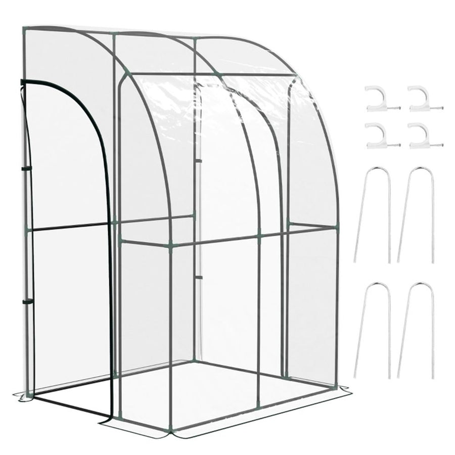 S0671538379 - Walk - In Lean to Wall Tunnel Greenhouse - Coa Living