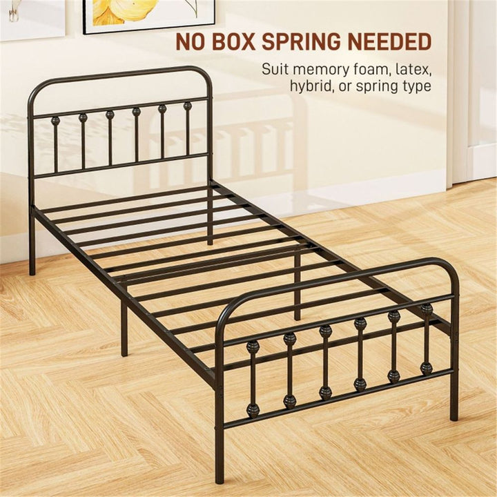 S0671538544 - Single Metal Bed Frame - Coa Living