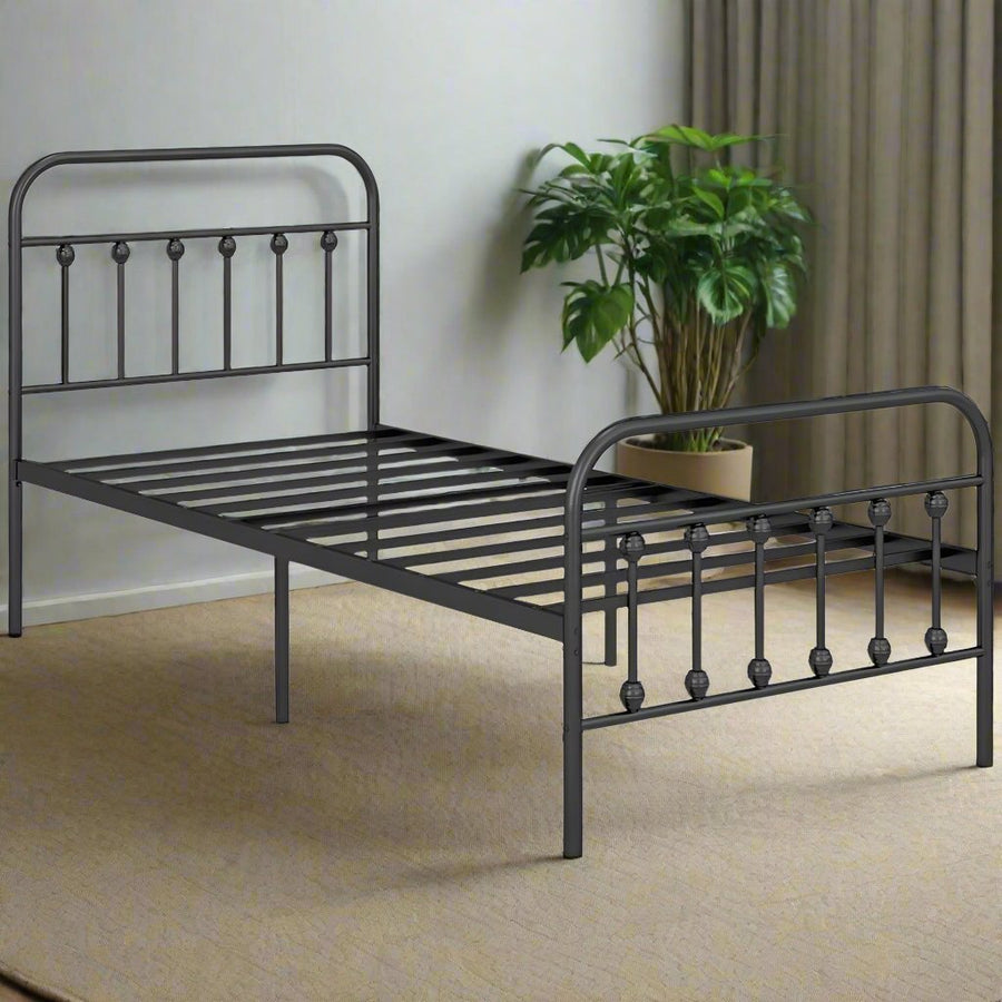 S0671538544 - Single Metal Bed Frame - Coa Living