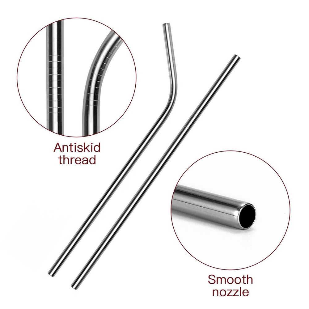 S067906344 - VINSANI STAINLESS STEEL STRAWS 0009023 - Coa Living