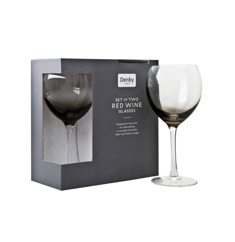 S069859733 - Denby Halo/Praline Red Wine Glasses (Pack Of 2) - Coa Living