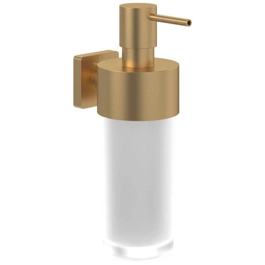 TVA15200700076 - Villeroy & Boch Elements Striking Soap Dispenser in Brushed Gold - TVA15200700076 - Coa Living