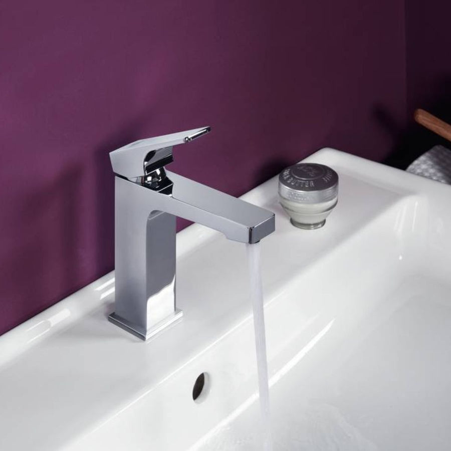 TVW12500100061 - Villeroy & Boch Architectura Square Single - Lever Basin Mixer with Pop - Up Waste in Chrome - TVW12500100061 - Coa Living