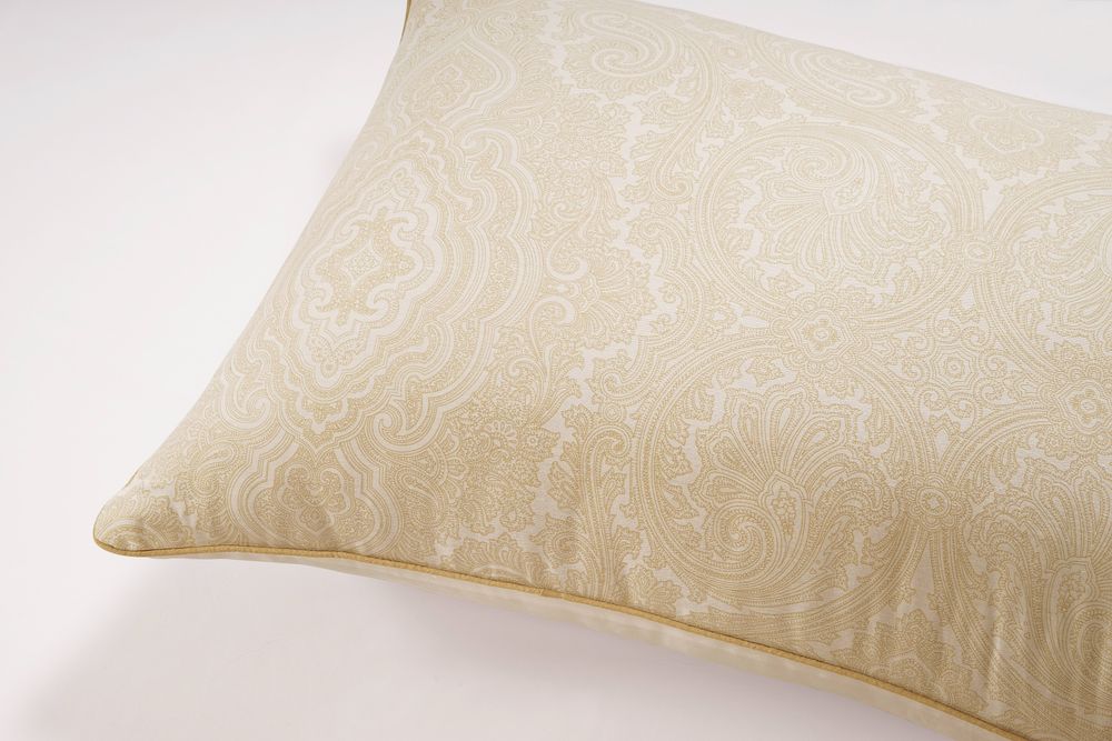 V002501746 - 400 TC - Cotton Rich Paisley Print Duvet Cover Set Ivory - Coa Living