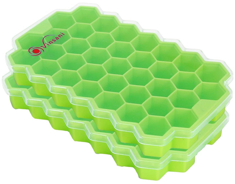 V067936144 - VINSANI 2 PACK ICE CUBE TRAY HEXAGON - Coa Living