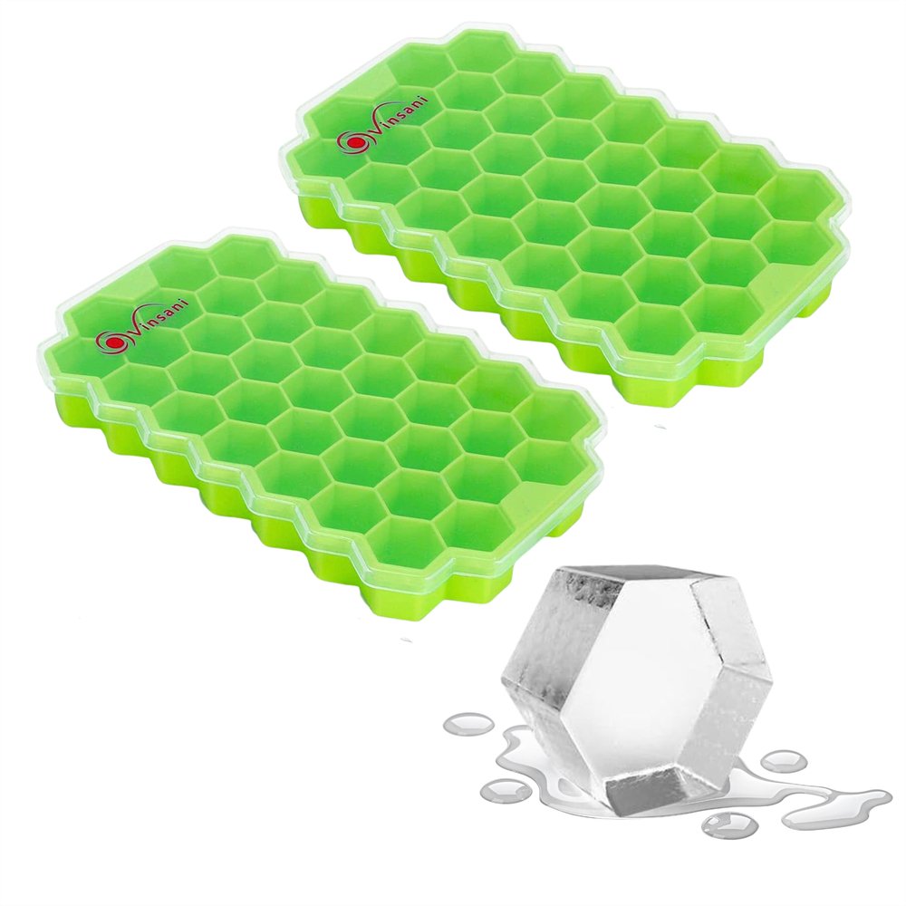 V067936144 - VINSANI 2 PACK ICE CUBE TRAY HEXAGON - Coa Living