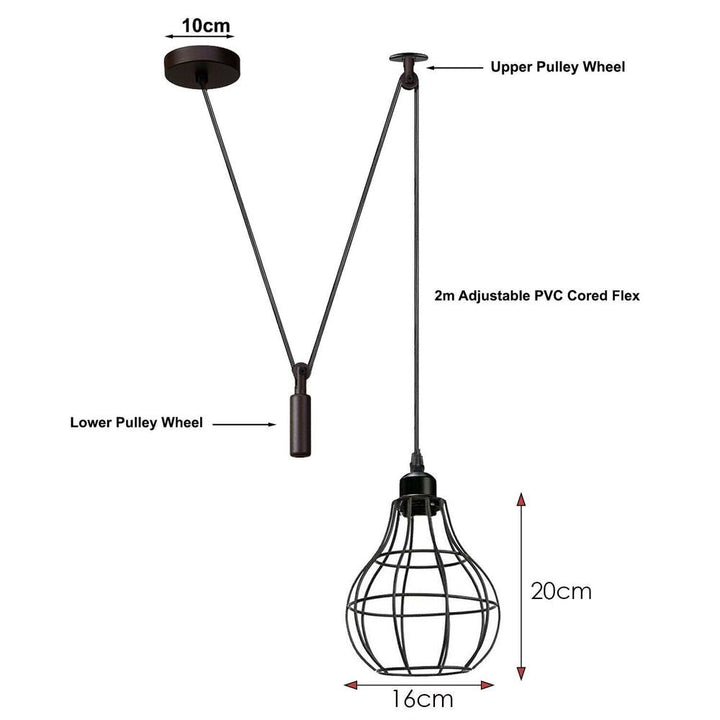 V067936365 - Hanging Pendant Lamp Retro Industrial Vintage Light - Coa Living