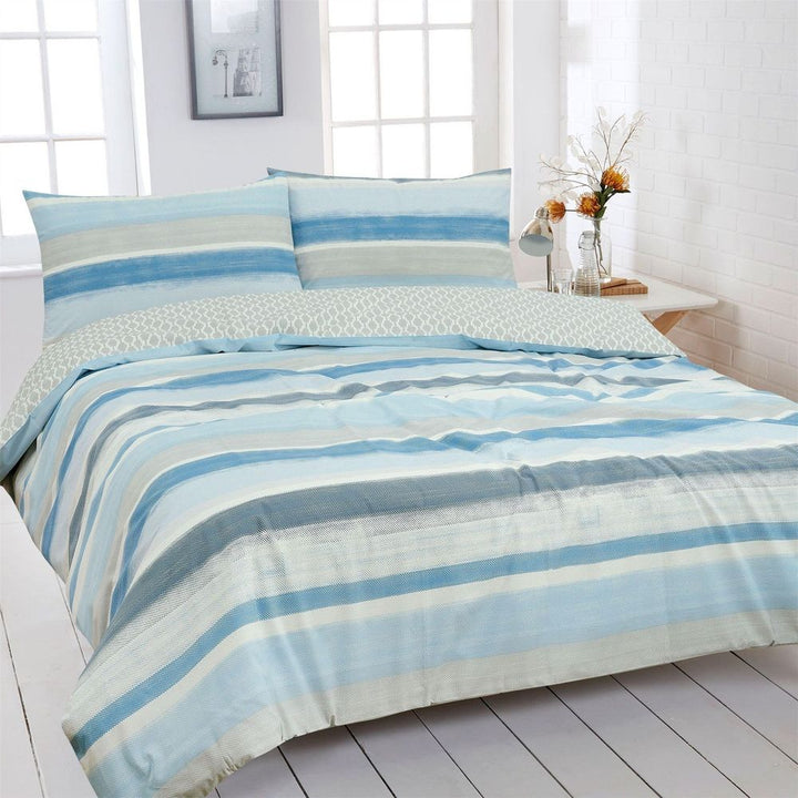 V069597456 - Vantona Nautical Stripe Duvet Cover Set - Multi - Coa Living