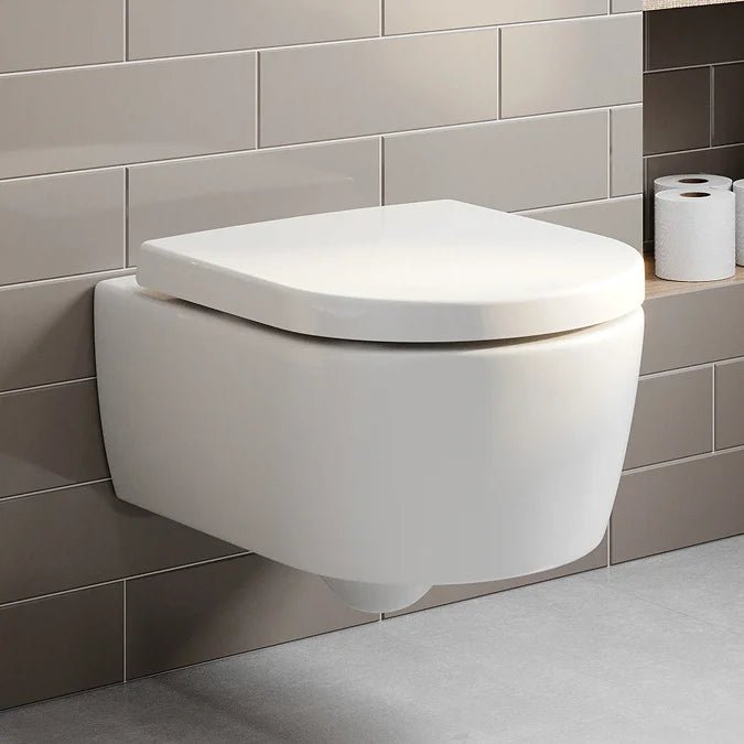 VBP - 23 - 0401 - Villeroy & Boch Avento DirectFlush Rimless Wall Hung Toilet with Soft Close Seat – Modern Hygiene & Design Excellence - Coa Living