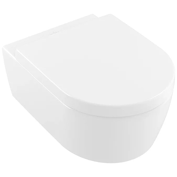 VBP - 23 - 0401 - Villeroy & Boch Avento DirectFlush Rimless Wall Hung Toilet with Soft Close Seat – Modern Hygiene & Design Excellence - Coa Living