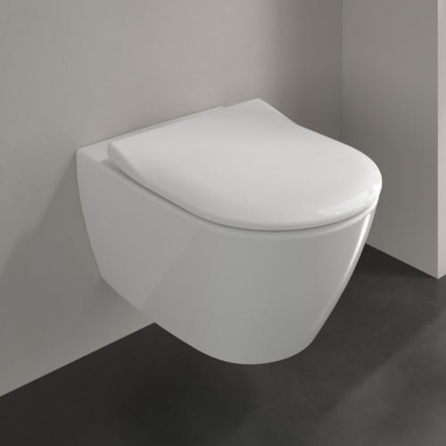 VBP - 24 - 0404 - Villeroy & Boch Subway 2.0 Rimless Wall Hung Toilet with Soft Close Seat - Sleek, Hygienic Design - Coa Living