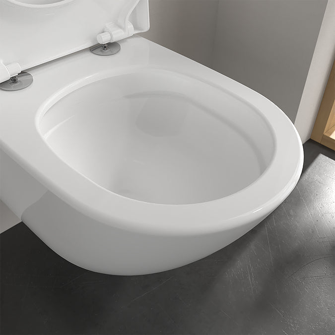  - Villeroy And Boch Subway 3.0 Wall Hung Washdown Rimless WC Pan With Soft Close Seat - Coa Living