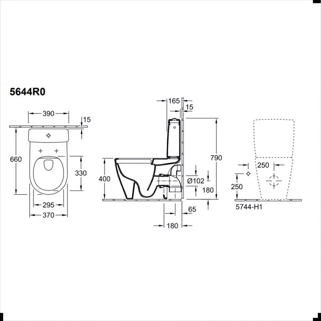  - Villeroy & Boch Avento HygienicFlush Wall Hung Toilet with Soft Close Seat – Superior Hygiene & Modern Design - Coa Living