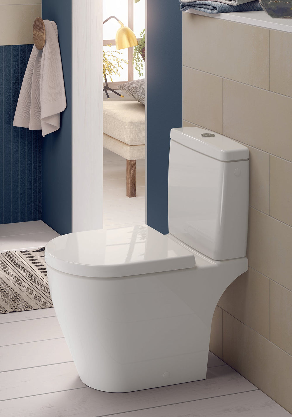  - Villeroy & Boch Avento HygienicFlush Wall Hung Toilet with Soft Close Seat – Superior Hygiene & Modern Design - Coa Living