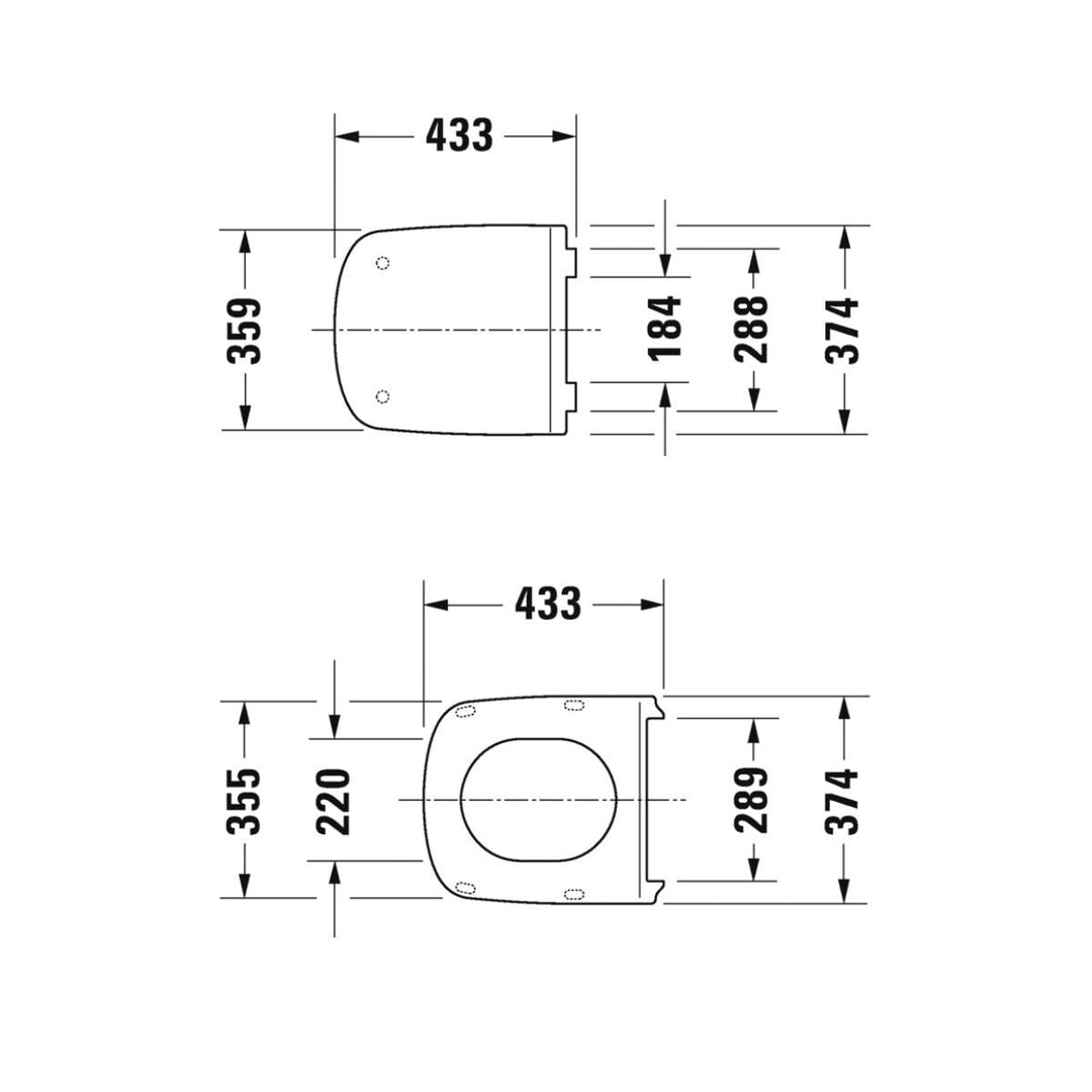 0063790000 - Duravit Durastyle Replacement Soft Close Toilet Seat - 0063790000 - Coa Living