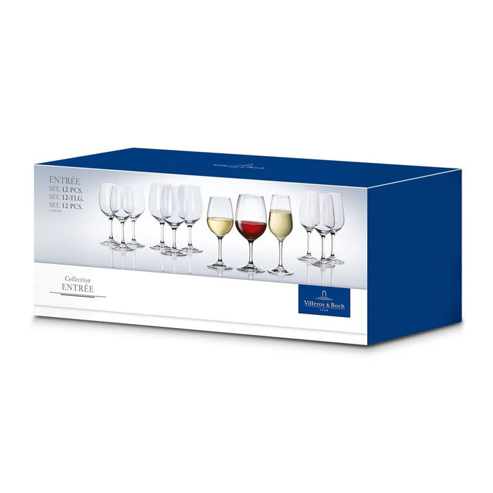 11-3658-9214-AQ - Villeroy and Boch Entrée 12 Piece Glassware Set - Coa Living