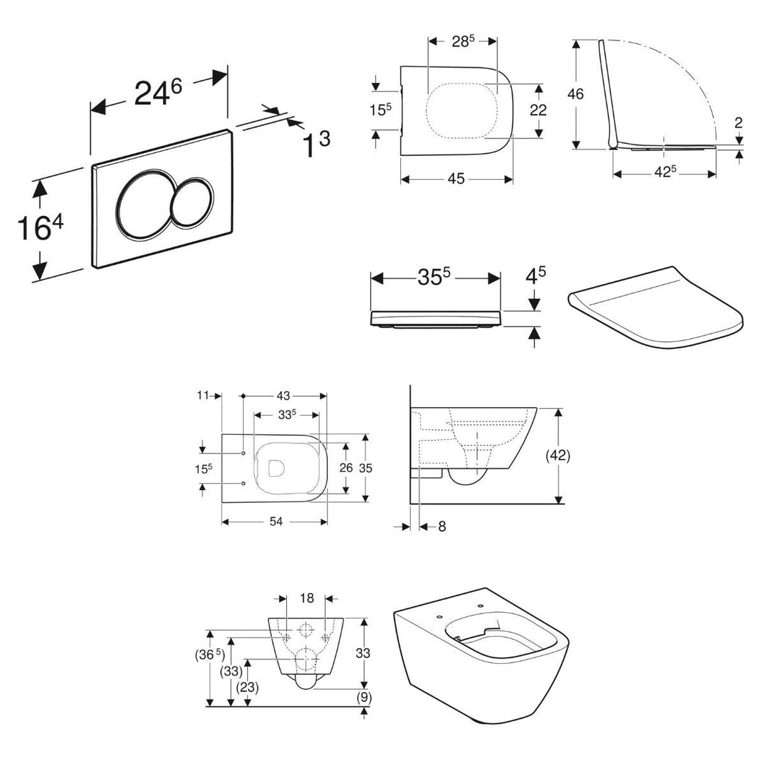 118349211 - Geberit Smyle Wall Hung WC Bundle - 118349211 - Coa Living