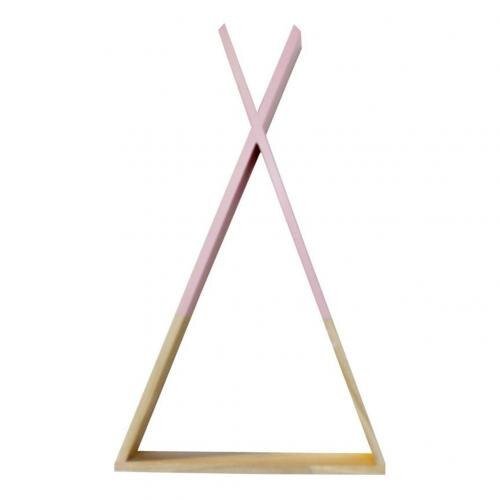 14:1052#Pink - Tippe Contemporary Wooden Triangle Tent Shape Shelf - Coa Living