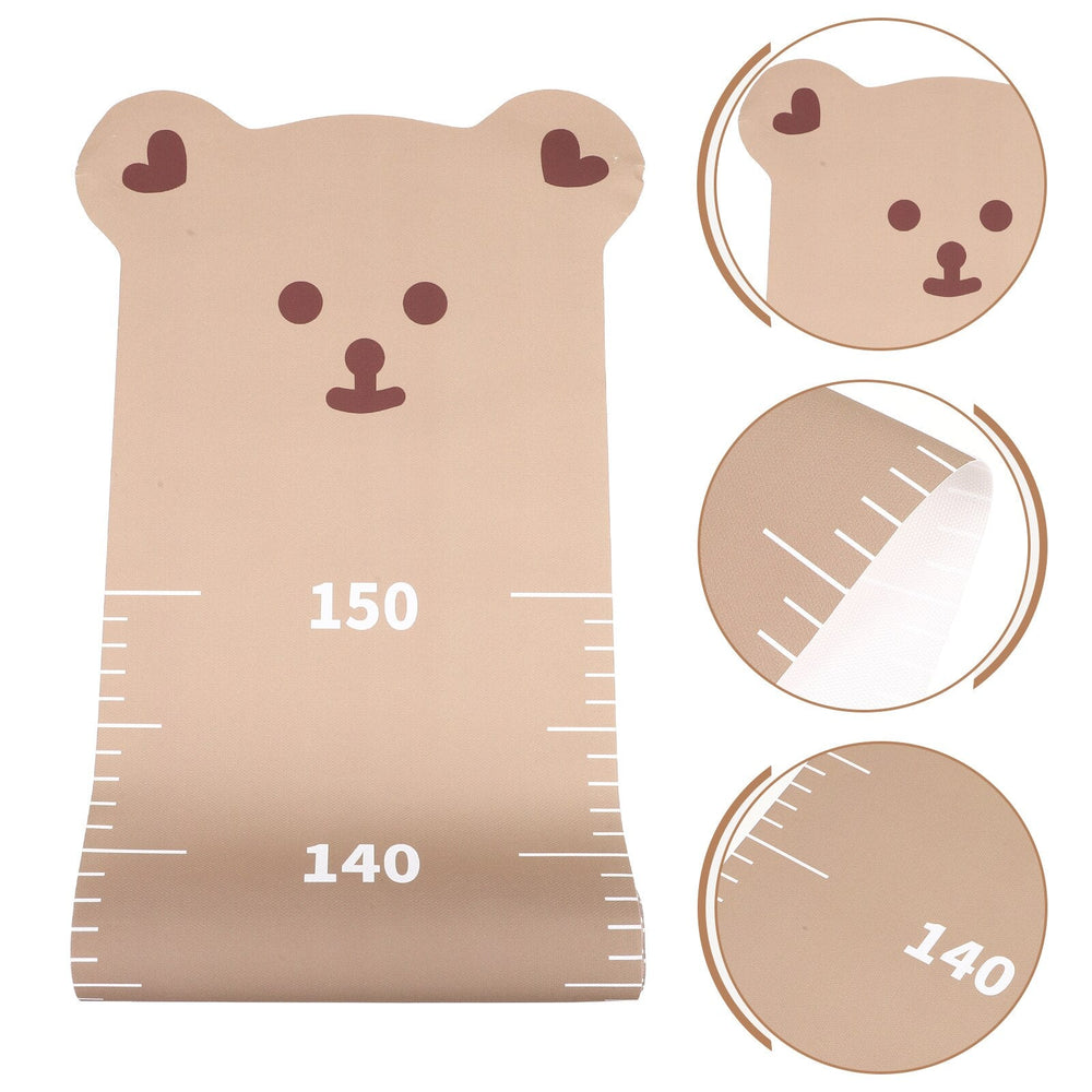 14:10#Brown - Bjorn Children's Height Growth Chart Bear Wall Decoration - Coa Living