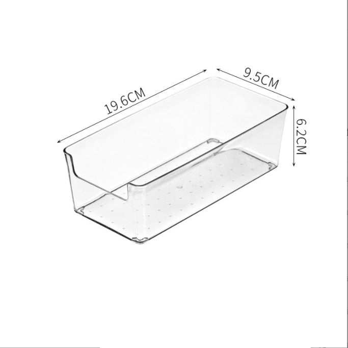 14:10#medium-square box - Clear Plastic Organisation Boxes - Coa Living