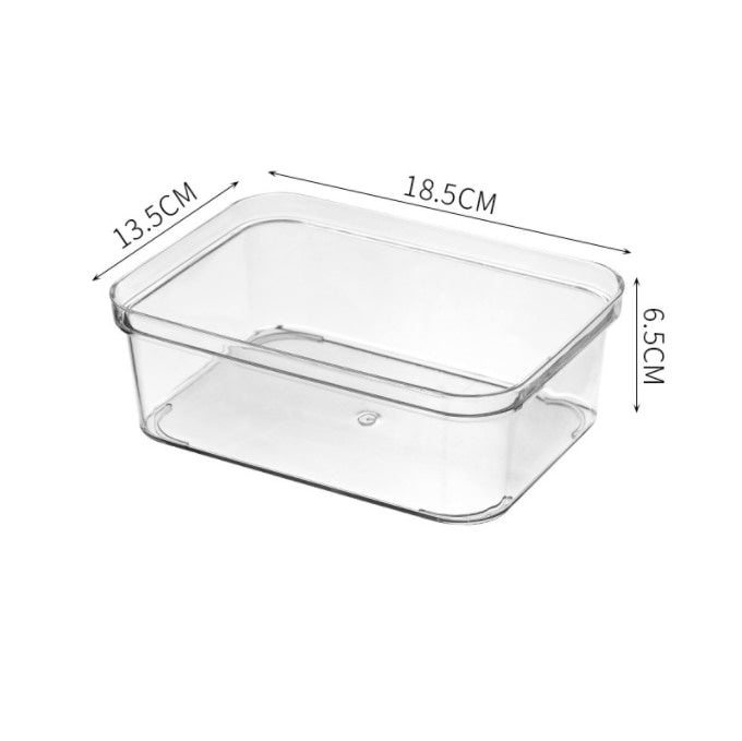 14:10#medium-square box - Clear Plastic Organisation Boxes - Coa Living