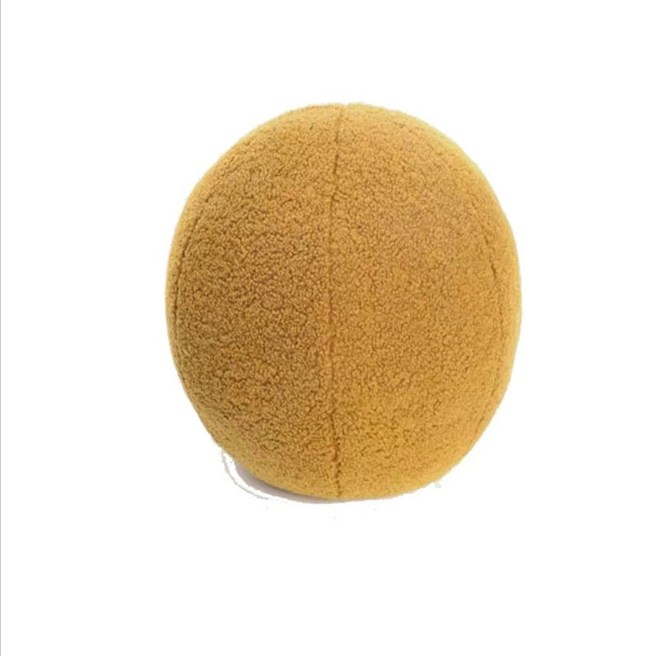 14:175#Yellow;183:200012944#Diameter 35cm - Bolti Bouclé Style 35cm Stuffed Ball Cushion - Coa Living