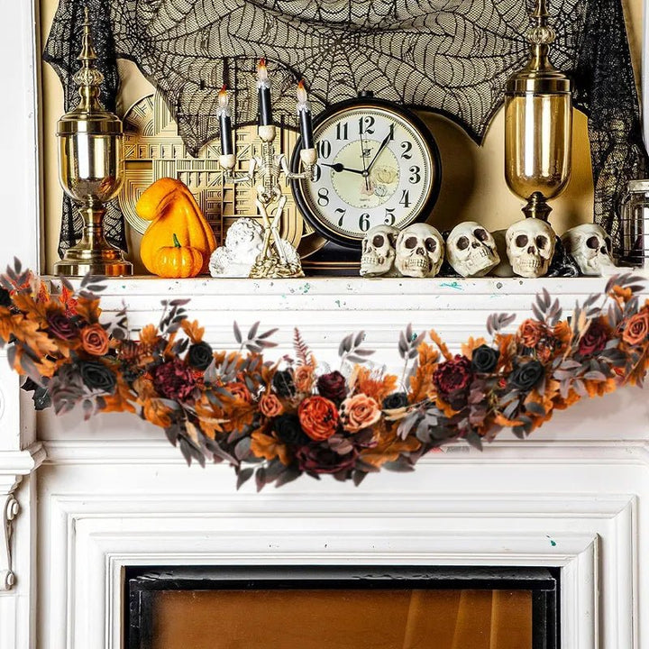 14:193#A;200007763:201336100 - Connecticut Field Artificial Autumn Foliage Wreath - Coa Living