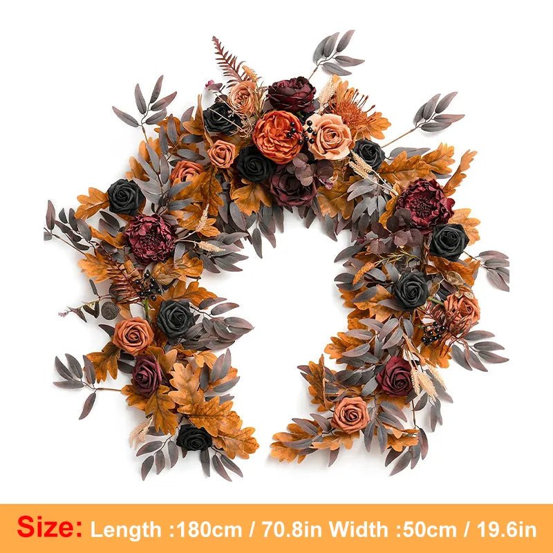 14:193#A;200007763:201336100 - Connecticut Field Artificial Autumn Foliage Wreath - Coa Living