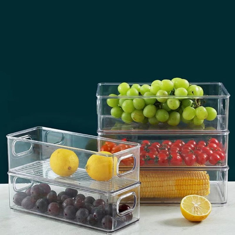 14:193#Stackable style - Clear Plastic Organisation Boxes - Coa Living