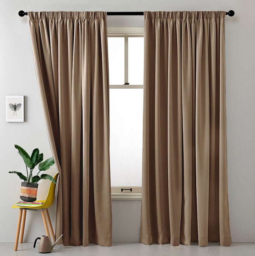 14:200002984#Brown;5:200008330#W100x250cm 1pc;926:200011761#1.Rod Pocket - Kattegat Modern Curtains with Rail Fastening Options in Warm Neutrals - Coa Living