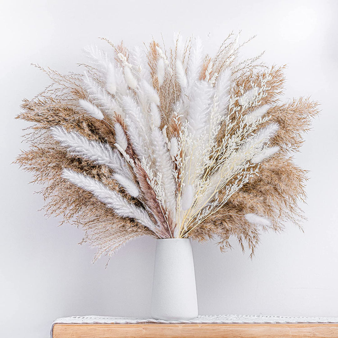 14:200004891#no vase A18 - Natural Dried Pampa Grass Bouquet - Coa Living