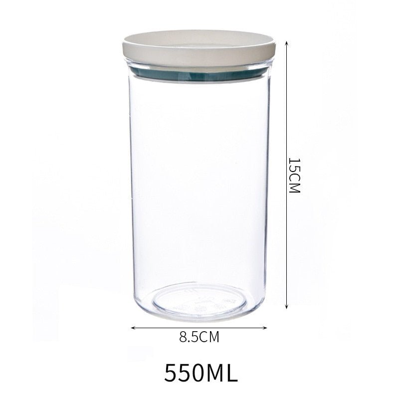 14:200006156#Blue 550ml-1pcs - Kitchen Storage Containers with Coloured Seals - Coa Living