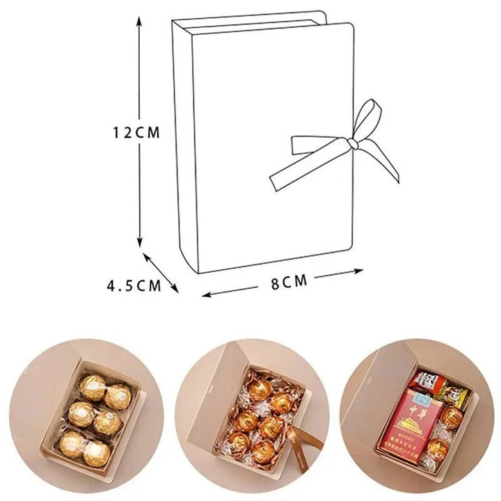 14:202422806#Style1;200323261:202638846#12x8x4.5cm - Carol Book Shape Christmas Gift Boxes - Coa Living