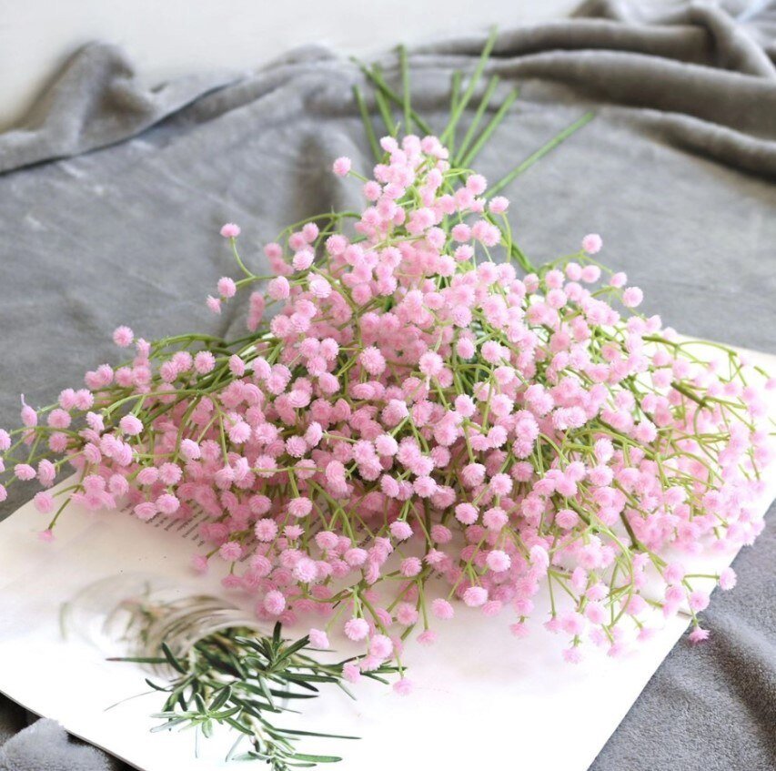 14:202884863#5 - Artificial Silk Large Gypsophila Stem Bouquet - Coa Living