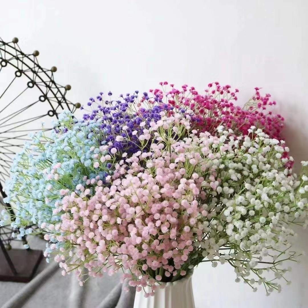 14:202888825#1 - Artificial Silk Large Gypsophila Stem Bouquet - Coa Living