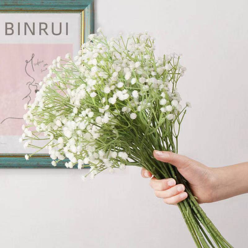 14:202888825#1 - Artificial Silk Large Gypsophila Stem Bouquet - Coa Living