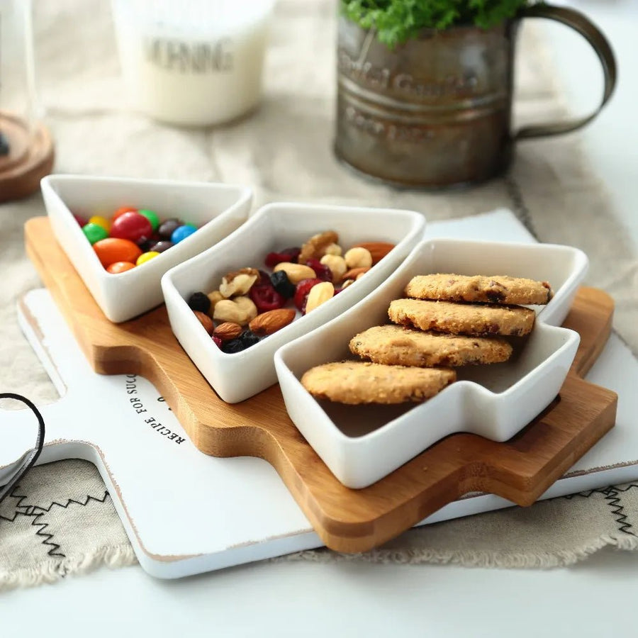 14:29#Christmas Tray 1pc;200007763:201336100 - Spruce Christmas Tree Shaped Ceramic Tray Set - Coa Living