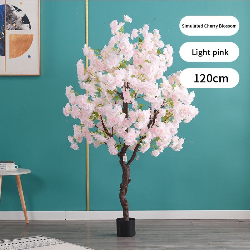 14:29#Light pink 120cm - Artificial Indoor Cherry Tree 50 to 200cm, 3 colours - Coa Living