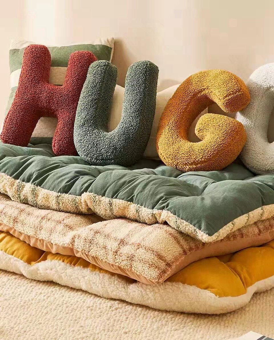 14:771#A - Leturgerd Alphabet Letter Decorative Scatter Cushions - Coa Living