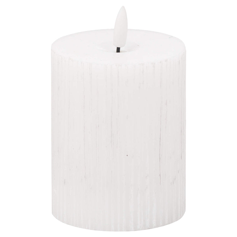 20870 - Luxe Collection Natural Glow Textured Ribbed LED Candle - Coa Living